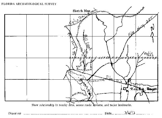 Eglin Railroad, Florida Archaeological Survey 1961